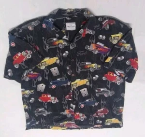 David Carey Originals Hemd Ärmel All Over Design Ford Flames Casino Herren 2XL - Bild 1 von 8