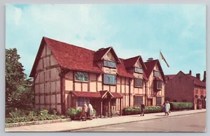 Postal del lugar de nacimiento de Shakespeare en Stratford upon Avon - Imagen 1 de 2