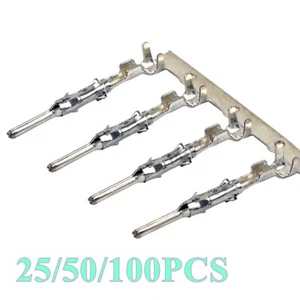 TE AMP Automotive Round Connector Crimp Male Pin Terminals 1703013-1 20-17 AWG - Picture 1 of 6