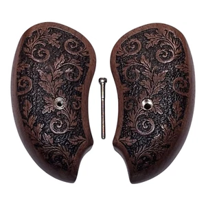 Walnut Inked Floral Bond Arms Derringer Grips - Picture 1 of 1