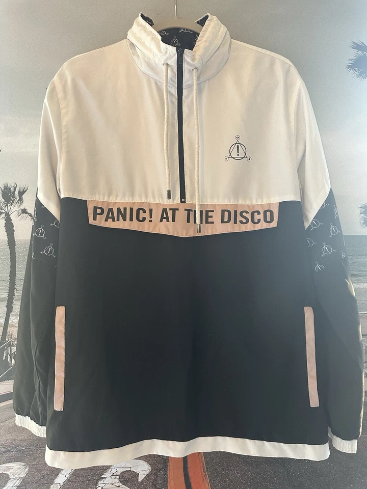 CHAQUETA PANIC AT THE DISCO TOUR Grande Cremallera Dibujo Cuerdas Bolsillos Foto 1 de 4