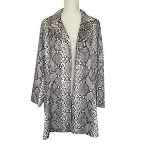 Premise Kunstleder Python Schlangenmuster Jacke Mantel Damengröße 1X - Bild 1 von 8