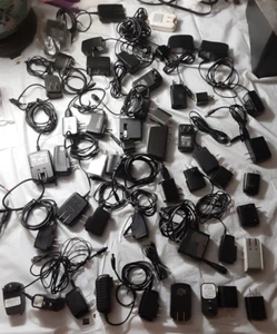 Lot of 60+ Wall Plug AC Adapters 5V DC Power Supplies – Mixed connectors, USB.. - Picture 1 of 16