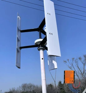 1000W 12V Vertikale Windkraftanlage Windturbine Windrad mit Laderegler - Bild 1 von 20