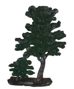 Vintage 1930’s BRITAINS FARM SERIES LEAD TWIN CEDAR TREES?, 2.75” X 1.5” - Picture 1 of 4
