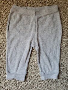 Carter's Gray Knit Jogger Pants 6 M 3-6 M