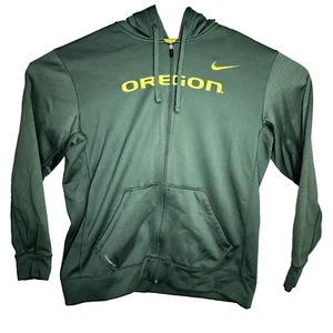 Mens NCAA Nike Therma Fit University of Oregon Ducks Zip Up Jacket Green Large - Picture 1 of 6