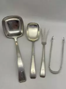 *ASCIUGAMANO VINTAGE UNICO ARGENTO STERLING *ARTIGIANO* SET DA SERVIZIO #AA195 - Foto 1 di 12
