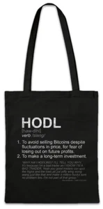 HODL II Shopper Shopper Bag Criptovalute Criptovaluta Blockchain Divertimento - Foto 1 di 1