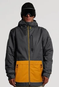 Volcom Deadly Stones Insulated Jacket, Men’s, XLarge New Gray Yellow - Picture 1 of 4
