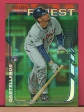 2014 Topps Finest GREEN - NICK CASTELLANOS /199 REFRACTOR Rookie Card #91 - RC