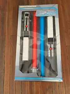 Thrustmaster 4660307 Glow Saber Duo Pack Nintendo Wii Complete Blue And Red - Picture 1 of 9