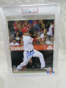 Mike Trout Autographed 8x10 Photo Encased PSA Graded 10 GEM MINT MLB Authentic - Picture 1 of 10