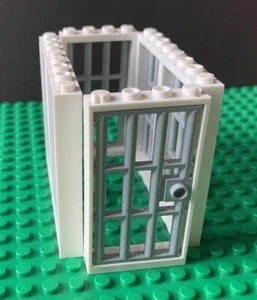 Lego Gefängnistür/Gitterwände Konvolut 1 x 4 x 6 grau/weiß Gefängnis Kerker Gaol - Bild 1 von 6