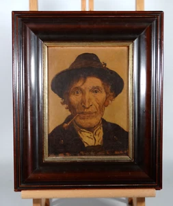 Pintura al óleo Fritz Scholl (1873-1952) Dachau Südtiroler Bauer Portrait - Imagen 1 de 4