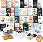 Happy Birthday Cards Assortment - Bday Cards in Bulk - 5X7 Assorted Variety Box 