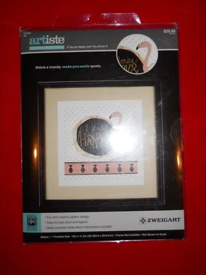 NEW ~ "if you're Happy & You know it" Counted Cross Stitch Kit ~ MSRP $29.99  _ - Image 1 of 2