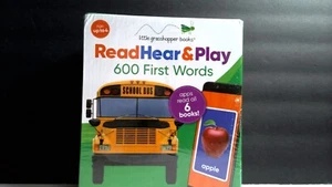 Little Grasshopper Books Read Hear And Play “First 600 Words NEW SEALED - Imagen 1 de 4