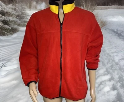 Cabelas Jacket Fleece Long Sleeve Full Zip Mock Neck Red Outdoors Women L - Image 1 of 4