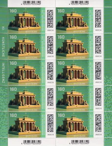 República Federal 2023 Mi. 3796 hoja pequeña nueva ** MNH Puerta de Brandeburgo - Imagen 1 de 1