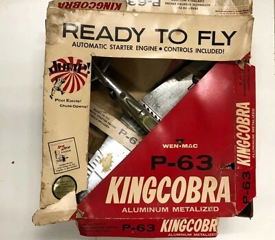 King Cobra P63 Fighter-Bomber toy model airplane WEN MAC  - Image 1 of 4