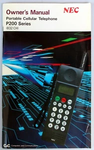 NEC P200 Series Portable Cell Car Phone Owner's Manual 1990 - Picture 1 of 5