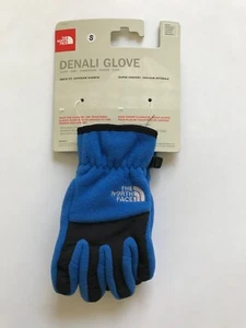 The North Face Denali Boys Fleece Gloves Nautical Blue Size Youth Small - Picture 1 of 6