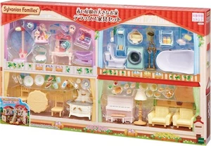 Sylvanian Families Big House with Red Roof Deluxe Furniture Set SE-213 New Japan - Picture 1 of 17