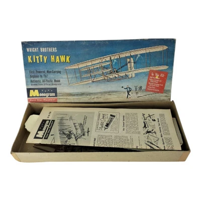 Monogram Wright Brothers Kitty Hawk, Wright Flyer No.1 1:39 - 1958 - Immagine 1 di 4