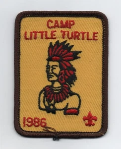1986 Camp Little Turtle  (Antony Wayne Area Council) Patch, Mint - Picture 1 of 1
