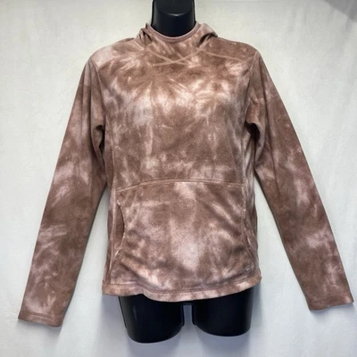 Pullover mediano Patagonia Synchilla Micro D-Luxe con capucha tie-dye rosa polvoriento para mujer Foto 1 de 4