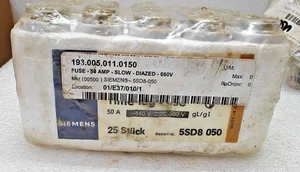 SIEMENS FUSE-50A-SLOW-DIAZED -660V 5SD8-050 - Picture 1 of 6
