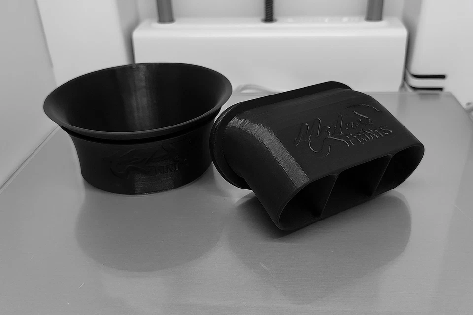 Snorkel e condotto aspirazione Aprilia RS125 MX125 TUONO125 ROTAX stampato in 3D - Immagine 1 di 3