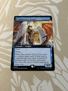 Trascendent Dragon Extended Art NON Foil Tarkir Dragonstorm TDC MTG Commander - Foto 1 di 2