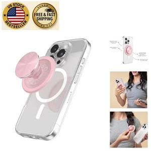 PopGrip magnétique compact et élégant pour iPhone MagSafe : prêt à charger sans fil - Photo 1 sur 8