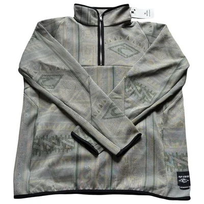 Rip Curl X Byborre Quarter Zip Crew Pullover Sweatshirt Large NWT Surf $459.95 - Image 1 of 4