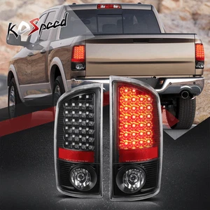 (FULL LED) Black Clear Rear Tail Light Brake Lamps for 07-09 Ram 1500 2500 3500 - Picture 1 of 6