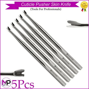 Cuchillo de piel afilado recortador empujador de cutículas de uñas para uso profesional - Imagen 1 de 8