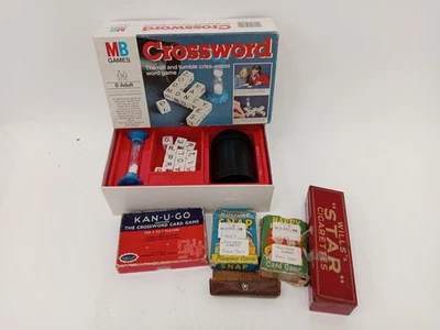 RARE Wills's Star Cigarettes Domino Set ,MB Crossword Kan-U-Go, Card Games - Image 1 of 4