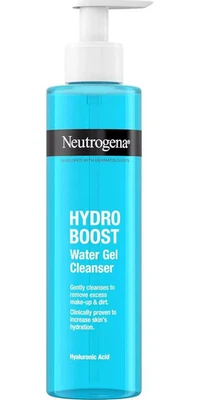 Neutrogena Hydro Boost Water Gel Facial Cleanser, with Hyaluronic Acid for Dry