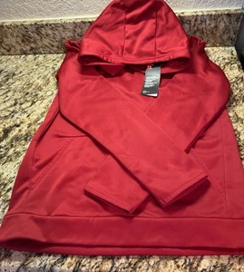Youth UA Under Armour Hoodie YXL - XL Loose, Red, Polyester - Picture 1 of 3