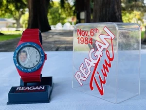 1984 Ronald Reagan Presidential Collectible Campaign Watch -New-Red Band- - Picture 1 of 12