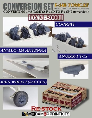 DXM 1/48 F-14B Tomcat Conversion Kits for converting Tamiya 1/48 F-14D to F-14B - Image 1 of 4