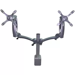 Hafele Ellipta Dual Monitor Arms with Sliding Arm Clamp plus Mounting Post Used - Picture 1 of 7