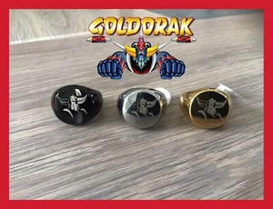 CHEVALIÈRE COLLECTION HOMME FIGURINE GOLDORAK BAGUE BIJOU COLOR ARGENT OR NOIR - Imagen 1 de 13