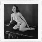 RH115 JUNE KING 1950's Vintage ORIGINAL Nude 2.25" x 2.25" PHOTOGRAPH
