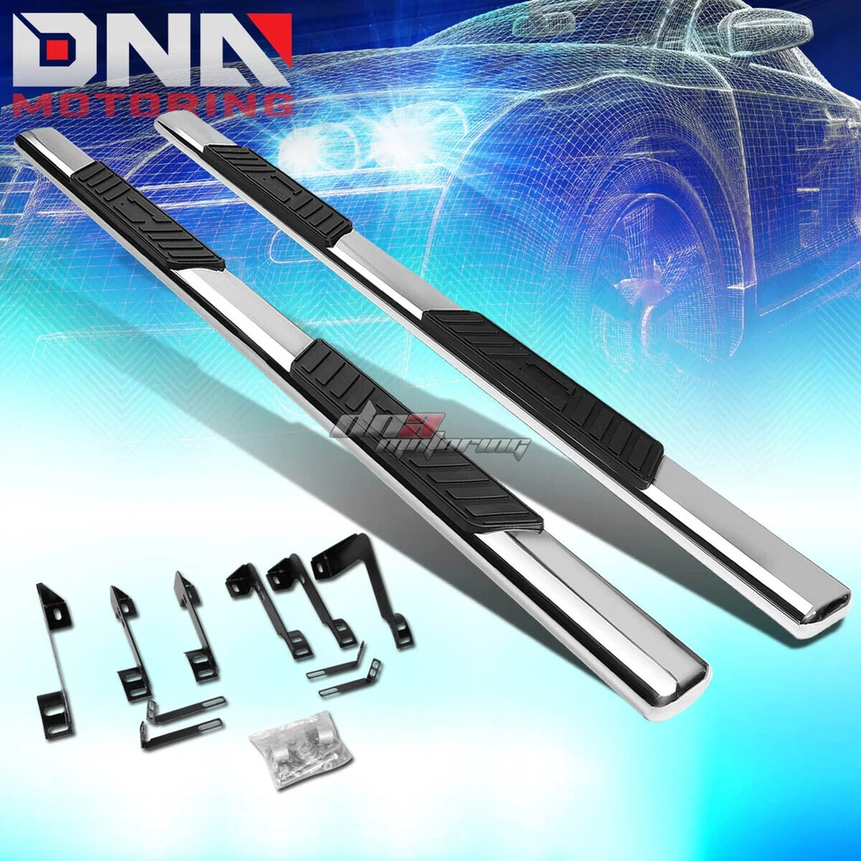 Para Silverado/Sierra 1999-2014 cabina extendida 5" estribo Nerf Bar cromado Foto 1 de 4