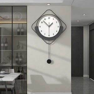 Orologio Da Parete Moderno, Nordico Minimalista Orologi Grande Telaio in Metallo - Foto 1 di 12