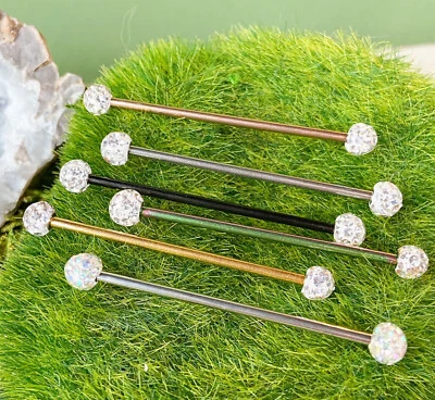 1 pieza Bolas pavimentadas de cristal recubiertas de epoxi Barra industrial Roscada internamente 38 mm Foto 1 de 2