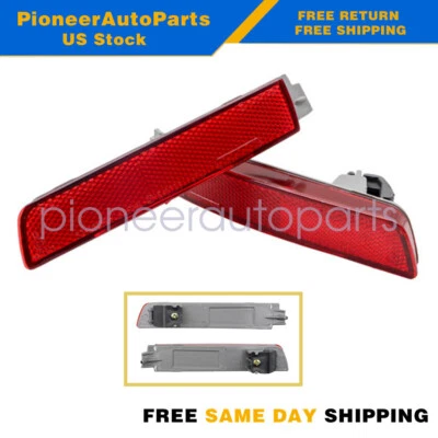 2x Luz reflectora parachoques trasero izquierda y derecha PARA 2013-2017 Nissan Juke Nismo Sentra Foto 1 de 4